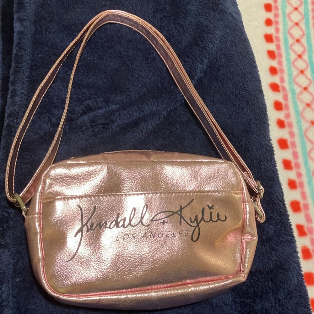 Kendall + Kylie Los Angeles Rose Gold Faux Leather Crossbody